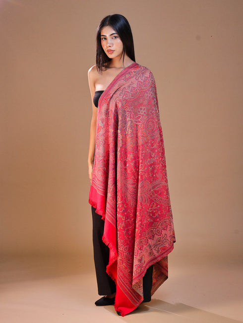 Women's Jamawar Wool Shawl